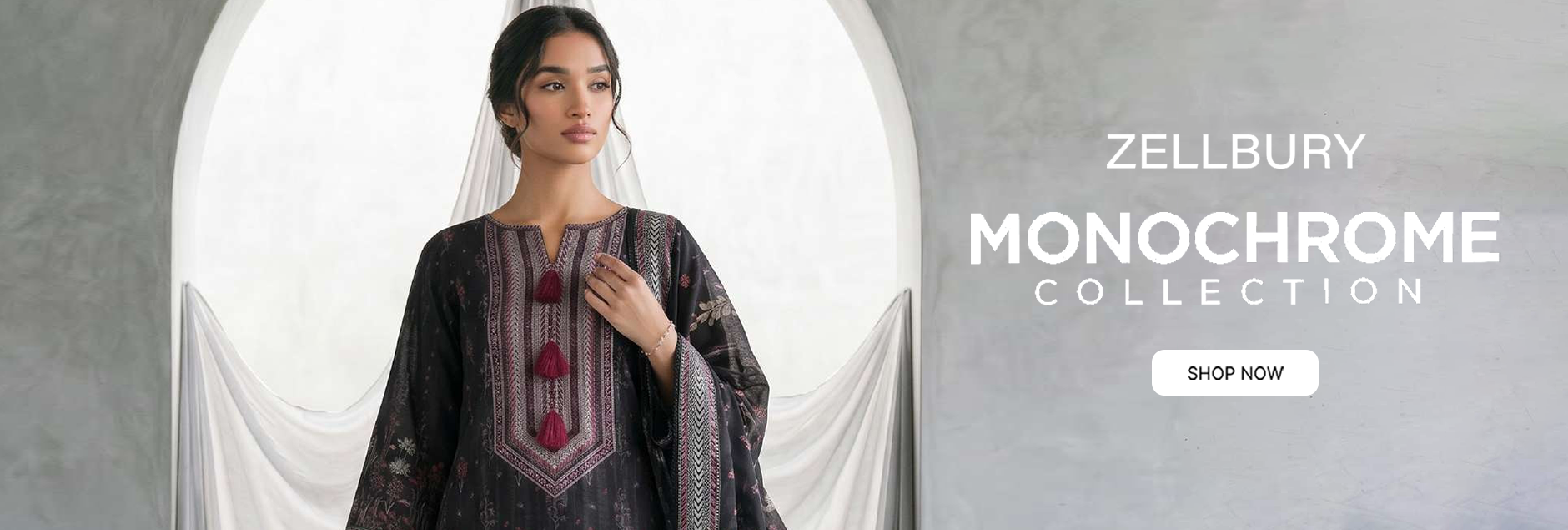 Monochrome By Zellbury Unstitched Collection 2026