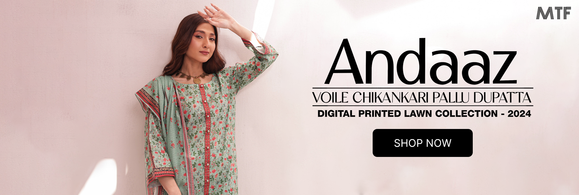 Andaaz By MTF Digital Printed Lawn Summer Collection 2024