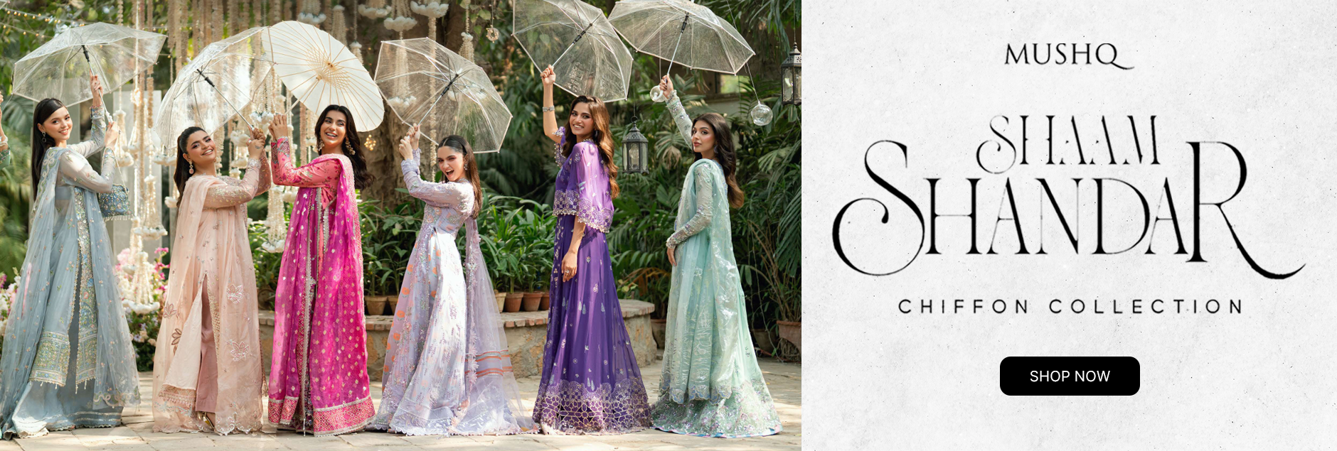 Shaam Shandar By Mushq Chiffon Unstitched Collection 2025