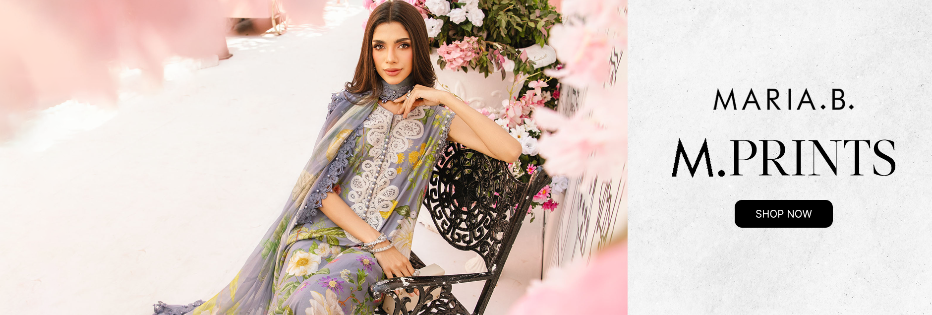 M Prints by Maria B Unstitched Eid Edit 2025