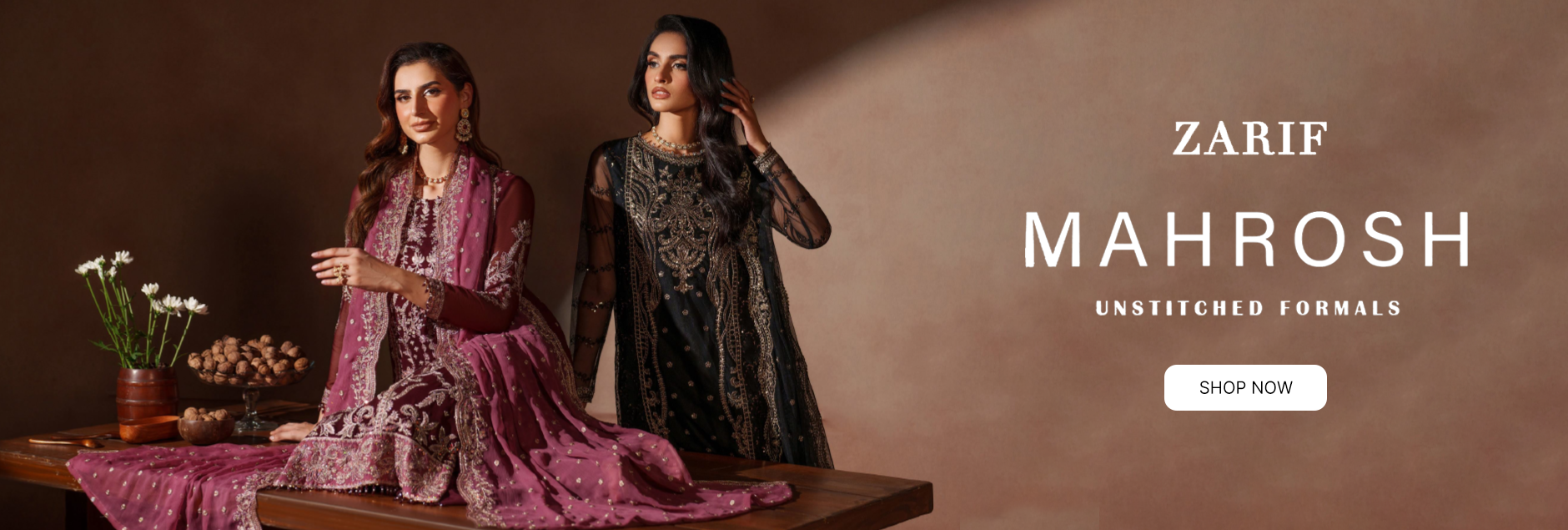 Mahrosh by Zarif Embroidered Unstitched Formal Collection 2025
