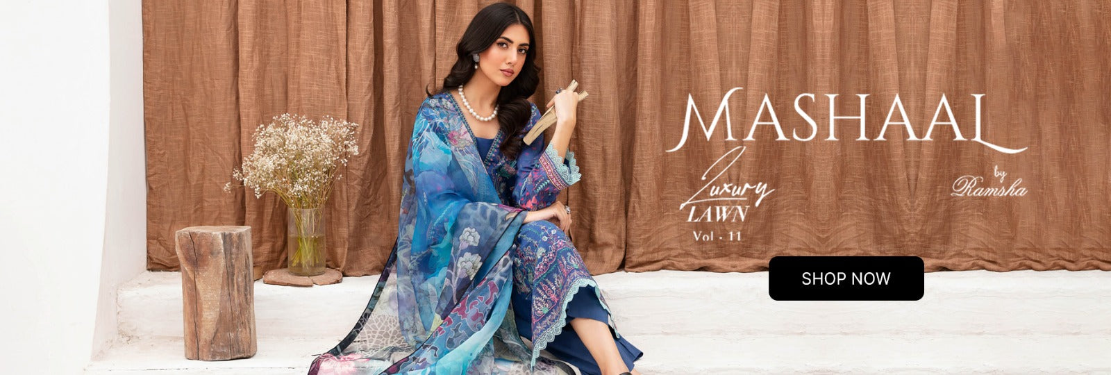 Mashaal By Ramsha Luxury Lawn Collection 2024 Vol-11