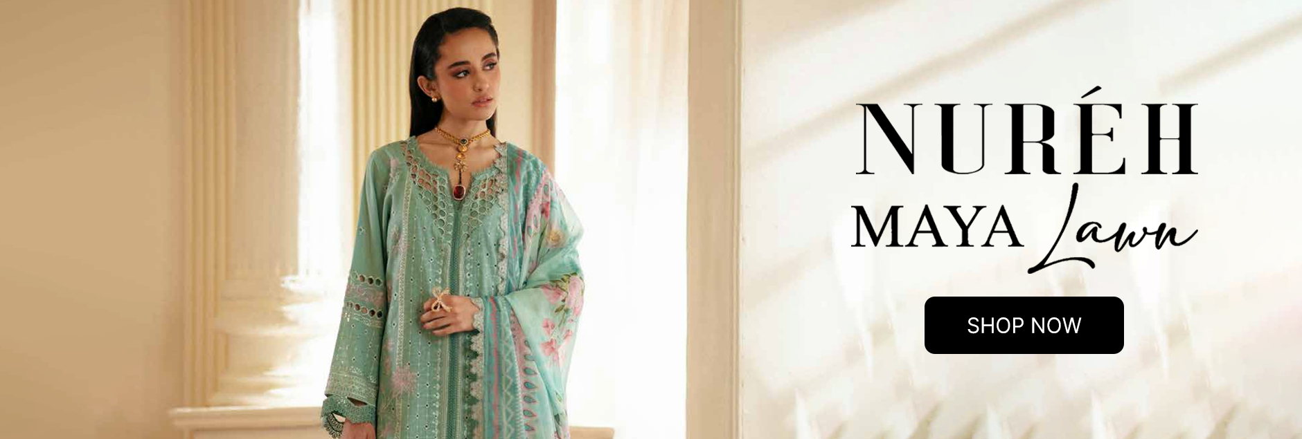 Maya By Nureh Unstitched Festive Lawn Collection 2024
