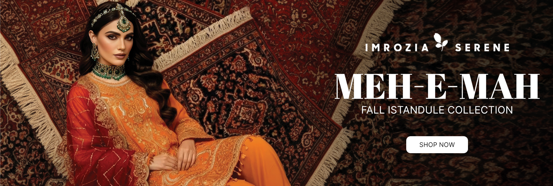 Mehr-E-Mah By Imrozia Premium Fall Istanbule Unstitched Collection 2025