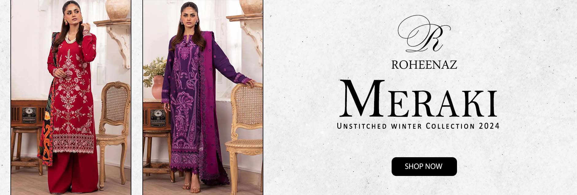 Meraki By Roheenaz Unstitched Winter Collection 2024