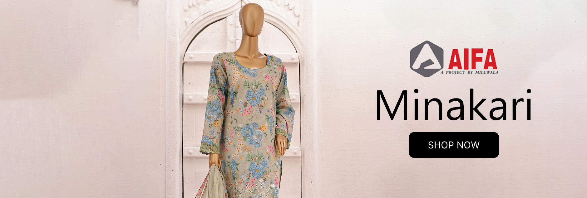 Minakari By Aifa Embroidered Lawn Collection 2024