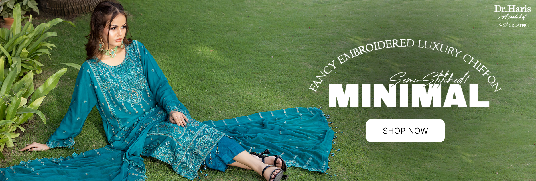 Minimal By Schick Fancy Embroidered Luxury Chiffon Semi Stitched Collection 2024