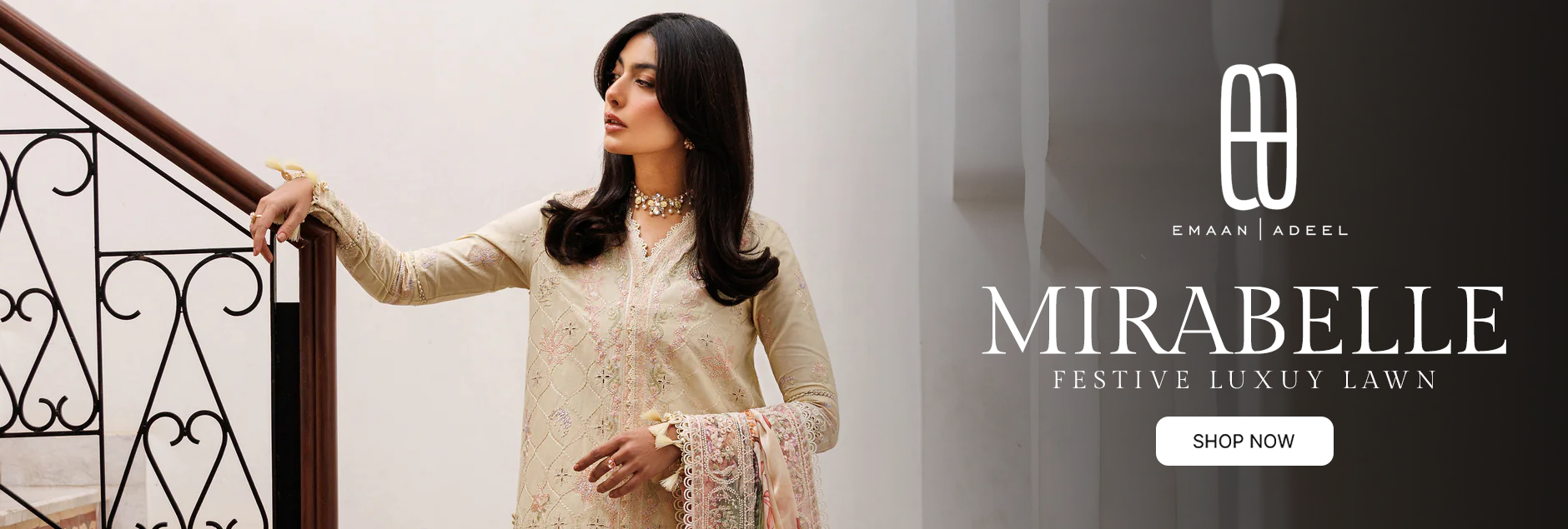 Mirabelle By Emaan Adeel Festive Luxury Lawn Unstitched Collection 2026