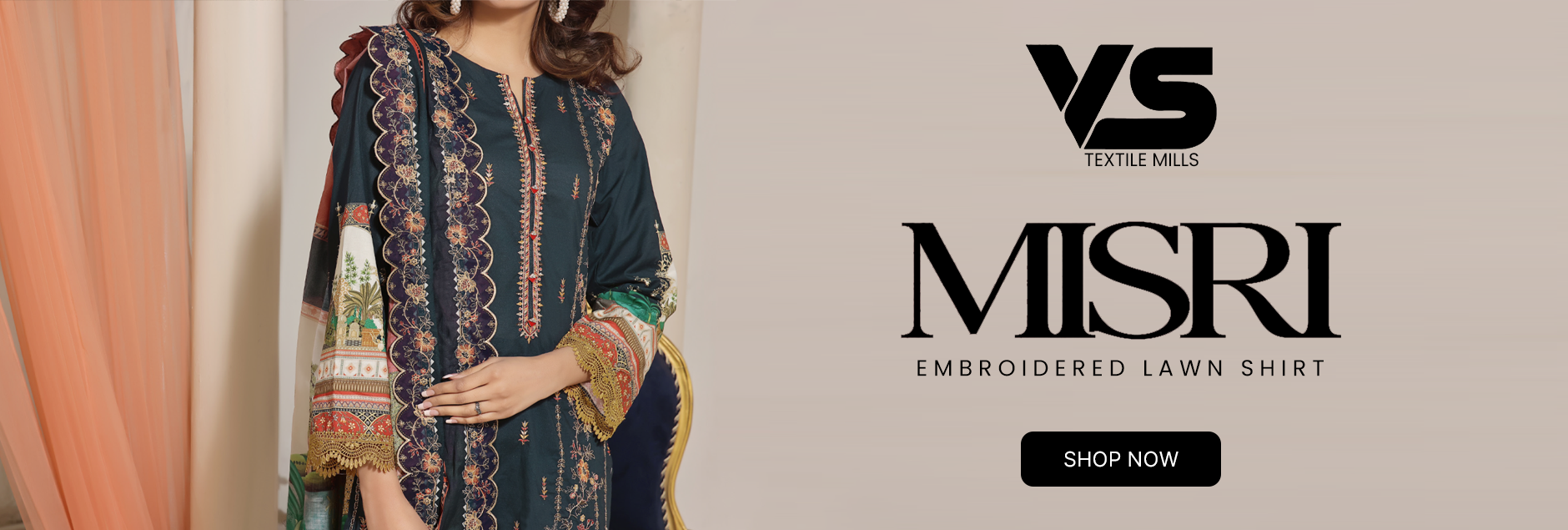 Misri By VS Textile Digital Embroidered Collection 2024 Vol-1