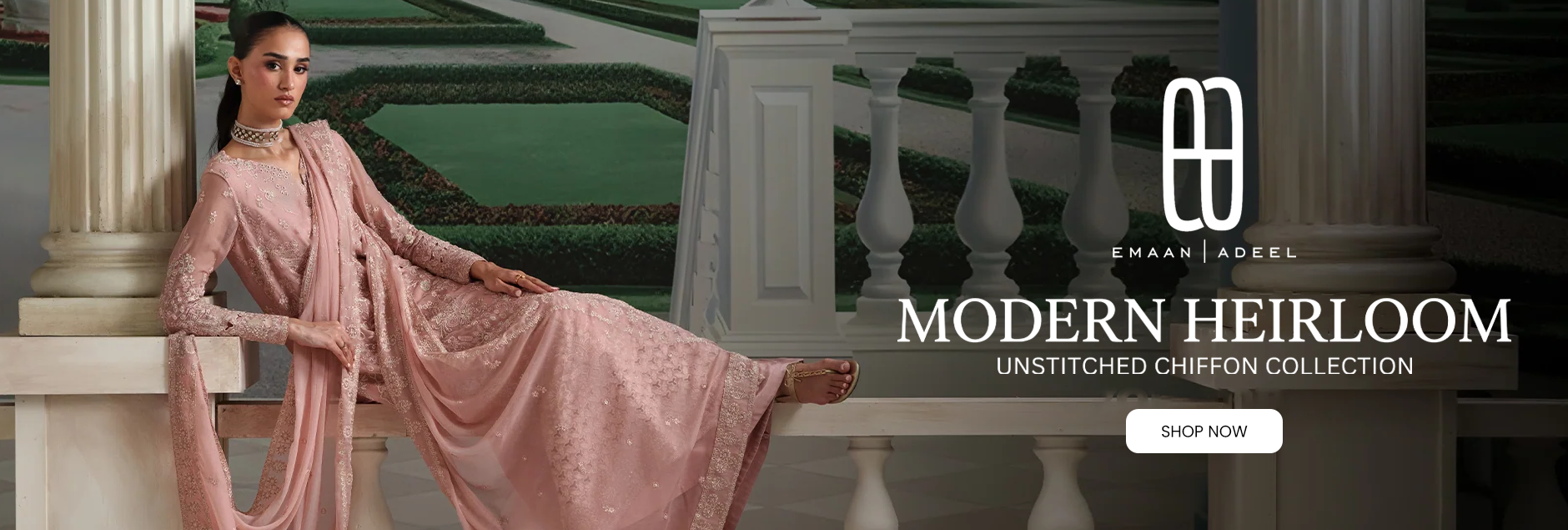 Modern Heirloom By Emaan Adeel Chiffon Unstitched Collection 2026