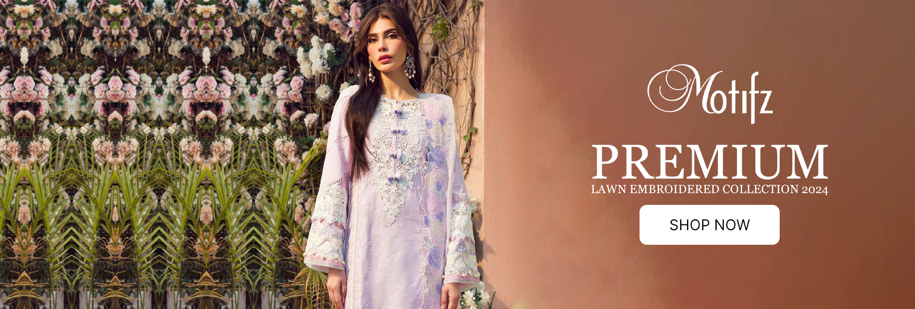 Motifz Premium Embroidered Lawn Collection 2024