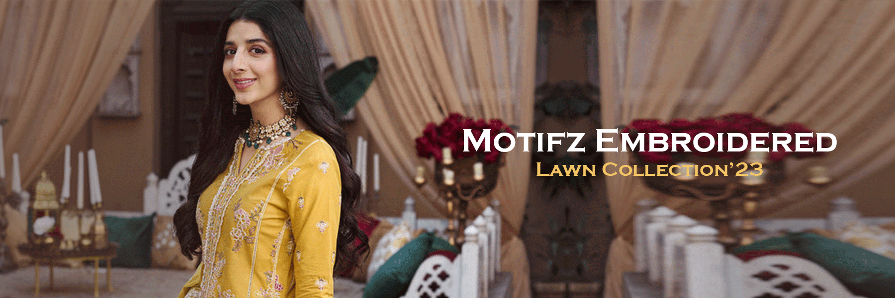 Motifz Premium Embroidered Lawn Collection 2023