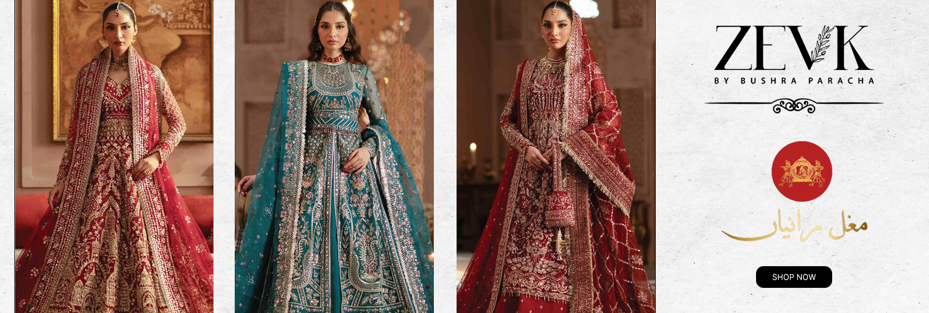 Mughal Raniyaan By Zevk Unstitched Collection 2025