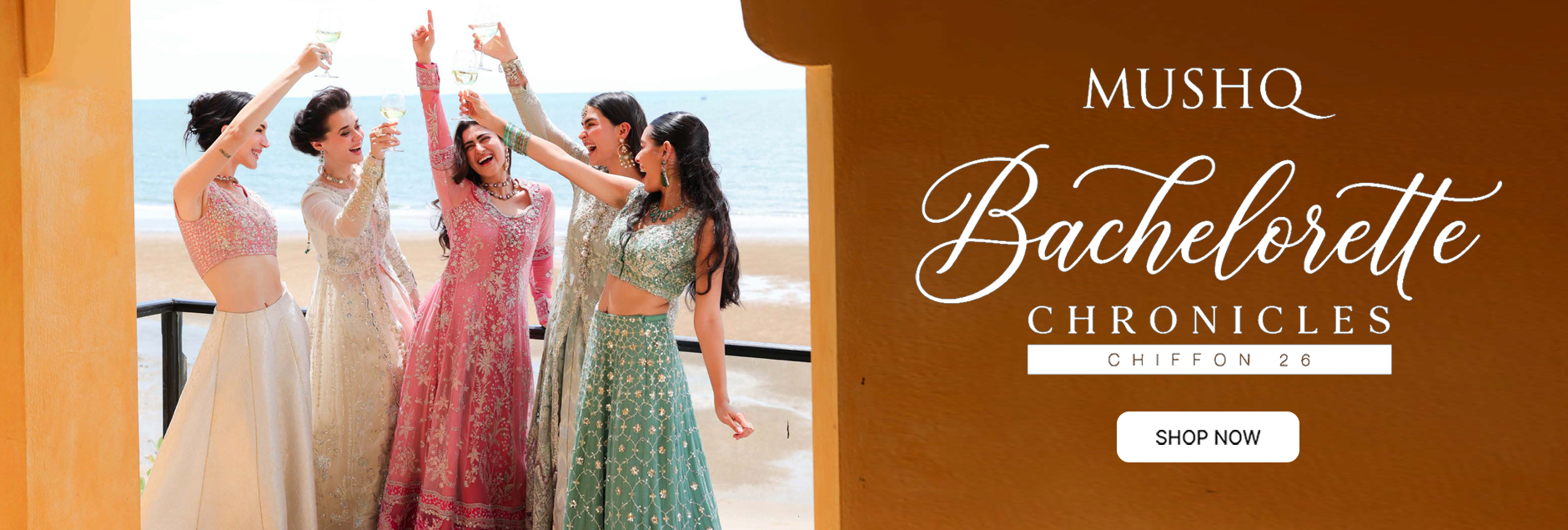 Bachelorette Chronicles By Mushq Chiffon Unstitched Collection 2026