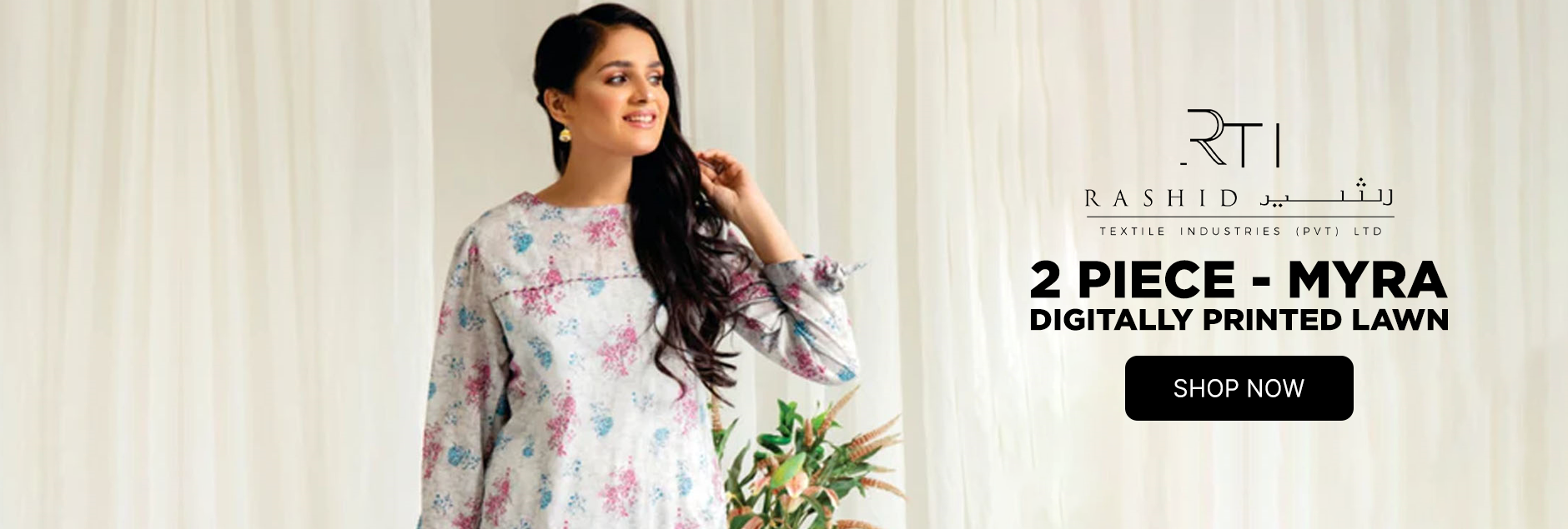 Myra By Rashid Textile Digitally Printed Lawn Collection 2024 | 2 Piece