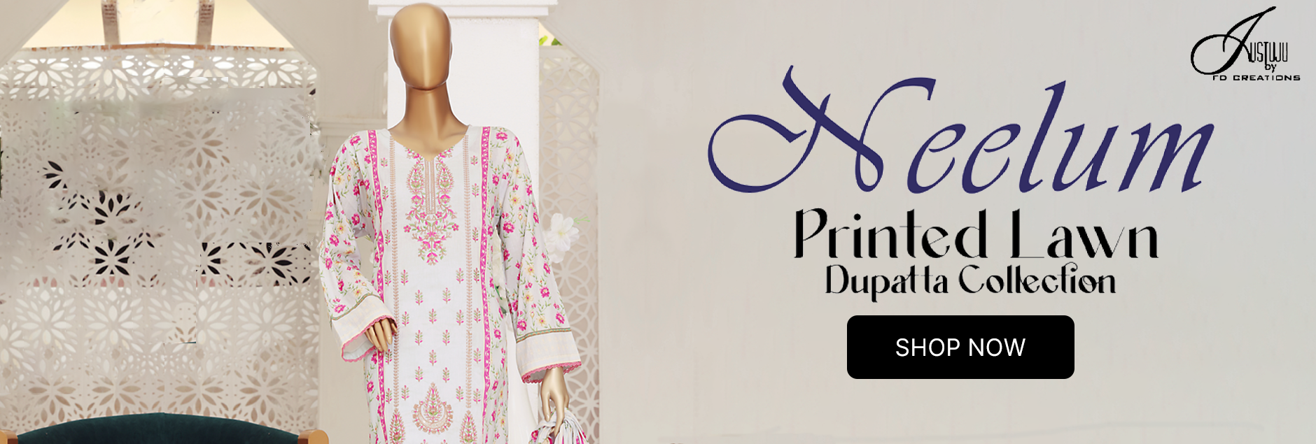 Neelum By Justuju Embroidered Lawn Collection 2024