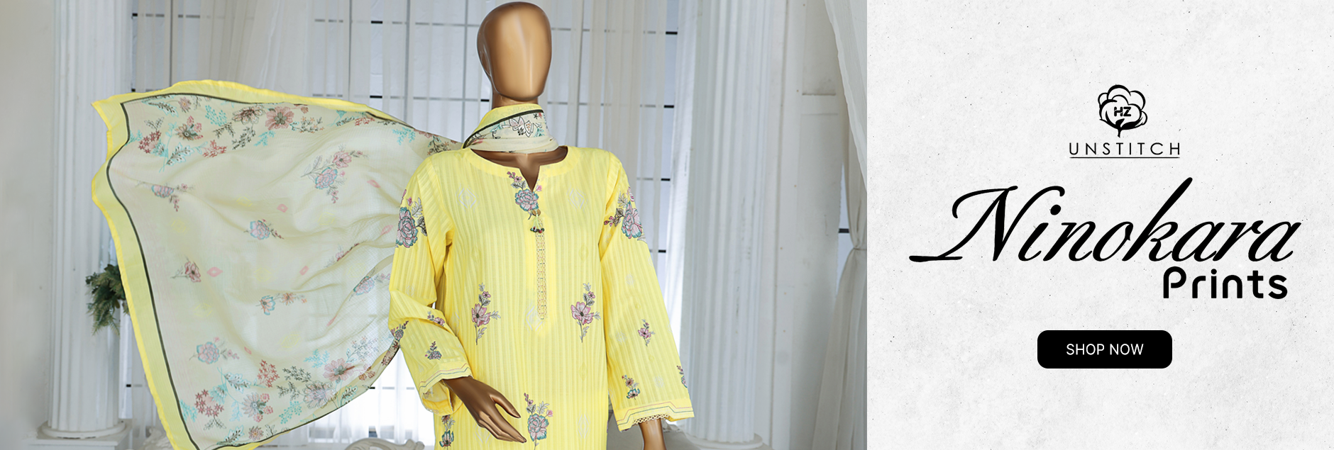 Ninokara Prints By HZ Textile Unstitched Collection 2025