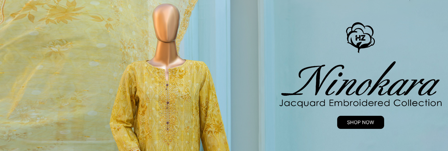 Ninokara By HZ Textiles Embroidered Jacquard Unstitched Collection 2026