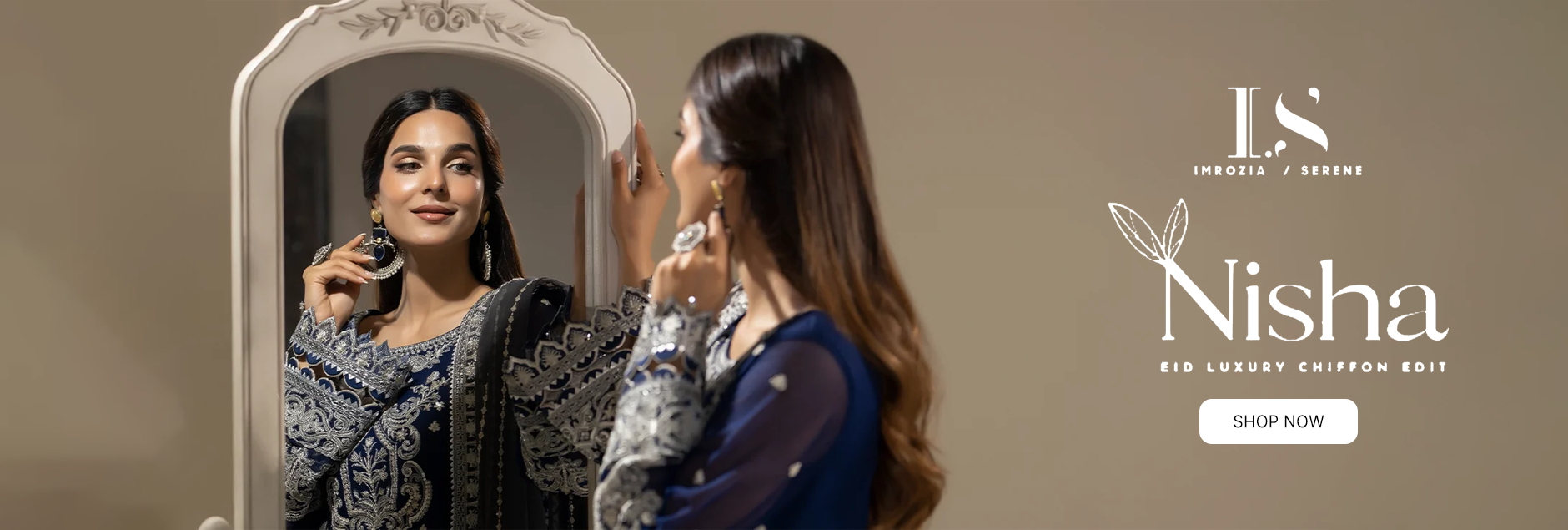 Nisha By Imrozia Premium Eid Luxury Chiffon Unstitched Edit 2025