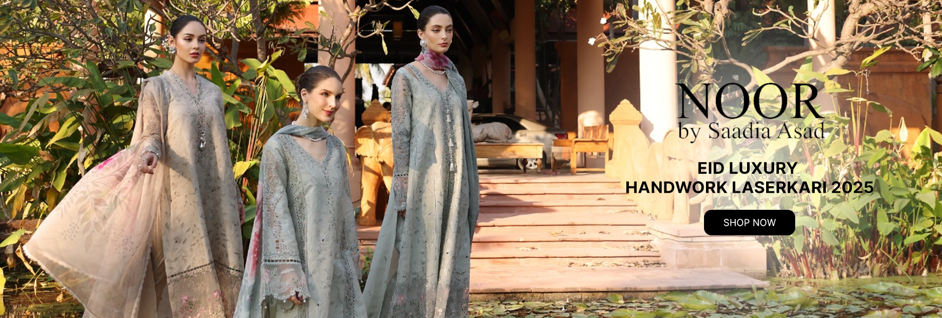 Noor By Saadia Asad Eid Luxury Handwork Laserkari Unstitched Collection 2025