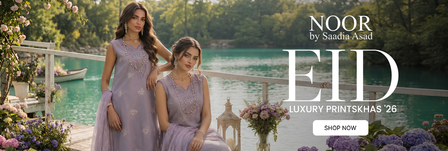 Noor By Saadia Asad Eid Luxury Printskhaas Unstitched Collection 2026