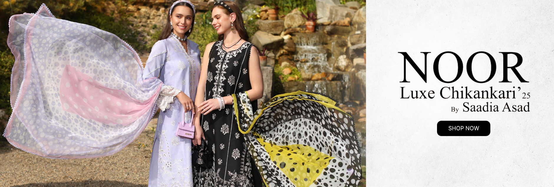 Noor by Saadia Asad Luxe Chikankari Collection 2025