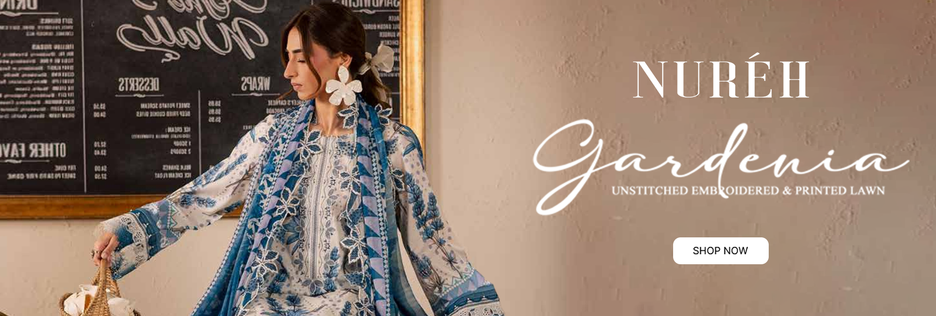 Gardenia By Nureh Embroidered Lawn Unstitched Collection 2026