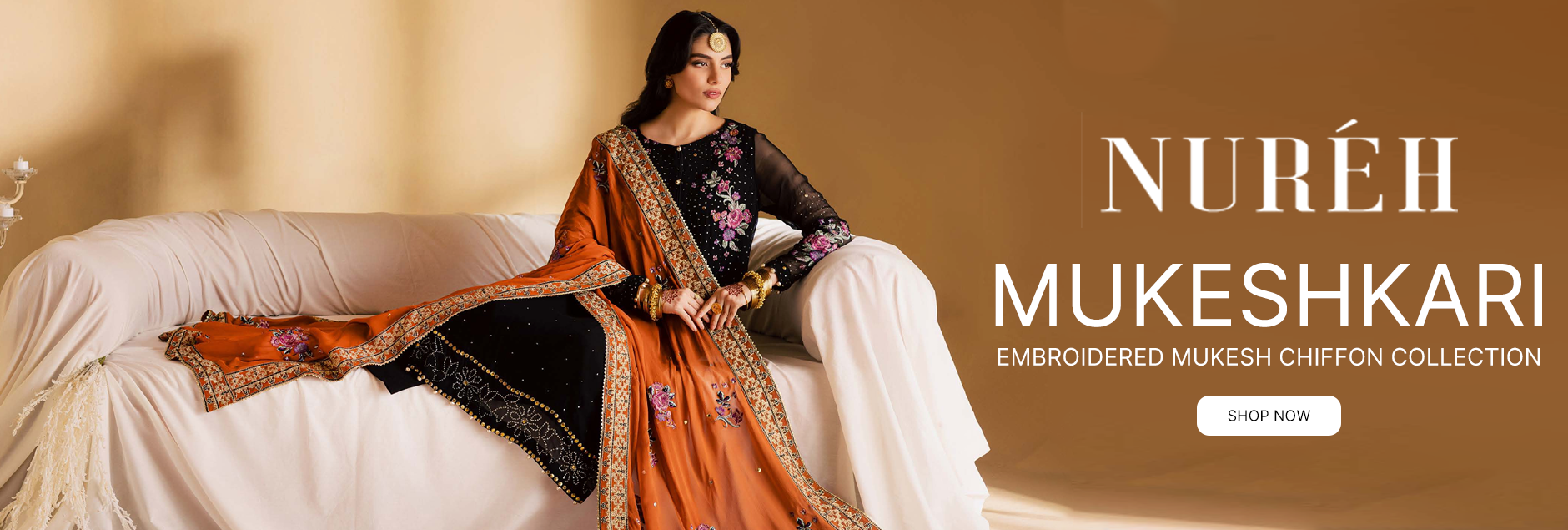 Mukeshkari By Nureh Embroidered Mukesh Chiffon Unstitched Collection 2025