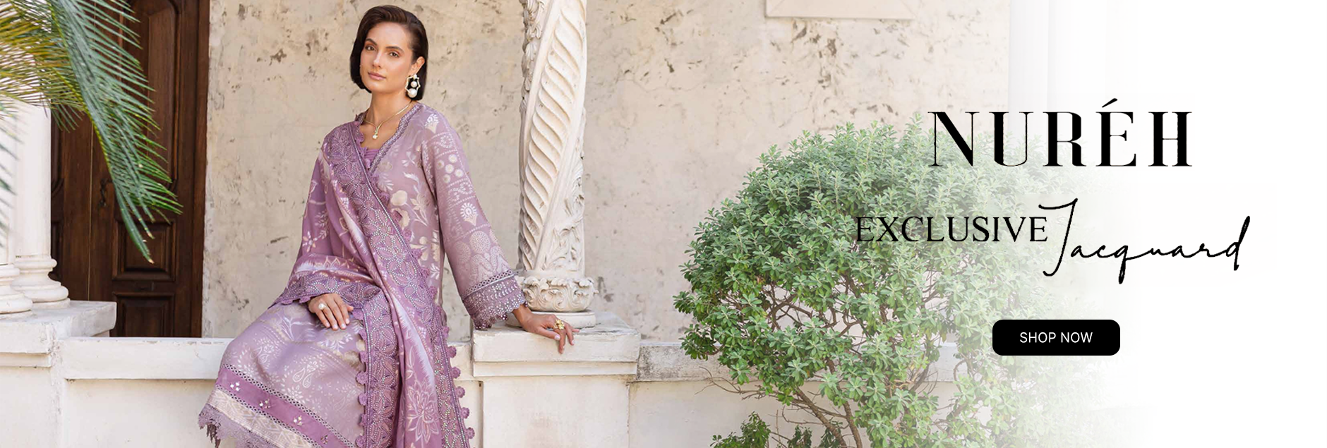 Nureh Exclusive Unstitched Lawn Jacquard Collection 2025