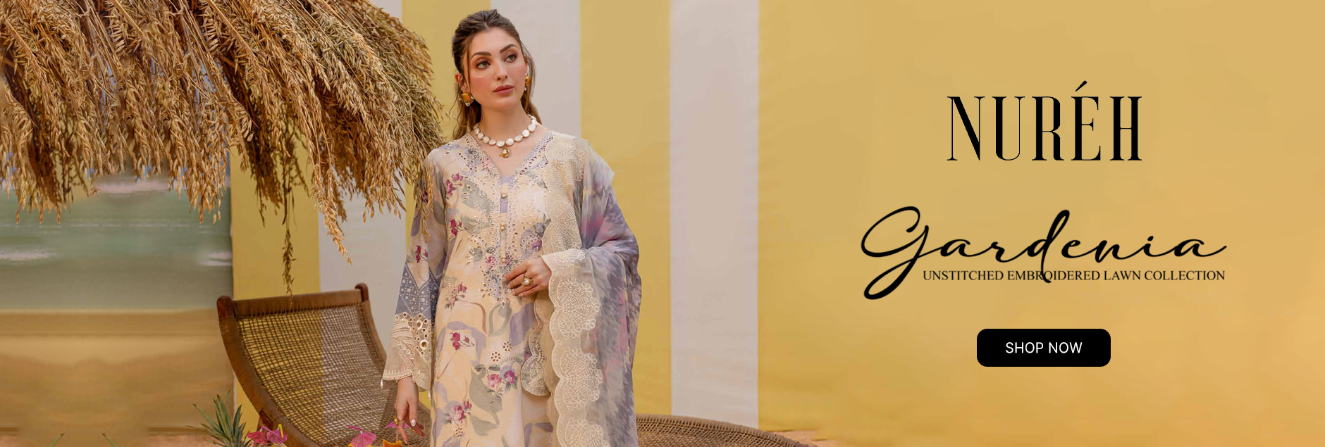 Nureh Gardenia Embroidered Lawn Collection 2025