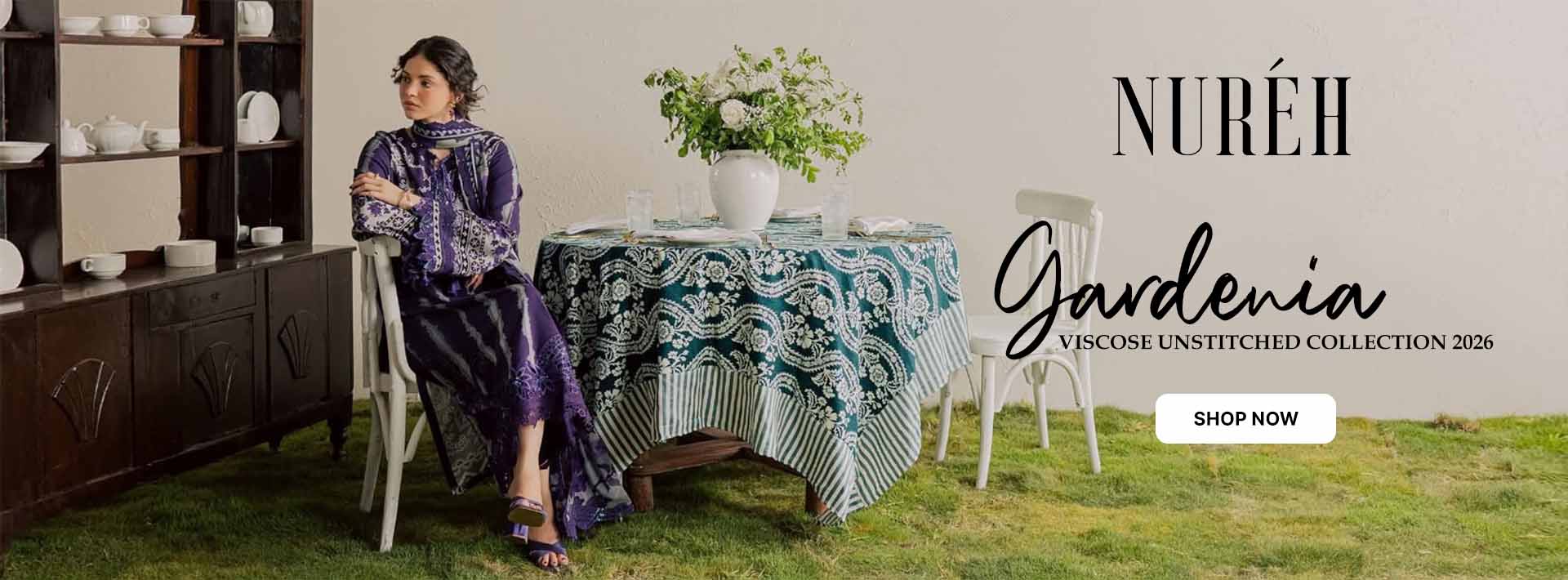 Gardenia By Nureh Viscose Unstitched Collection 2026
