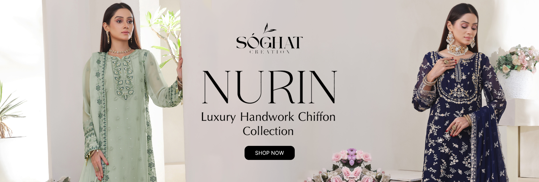 Nurin by Soghat Creation Luxury Handwork Chiffon Collection 2025