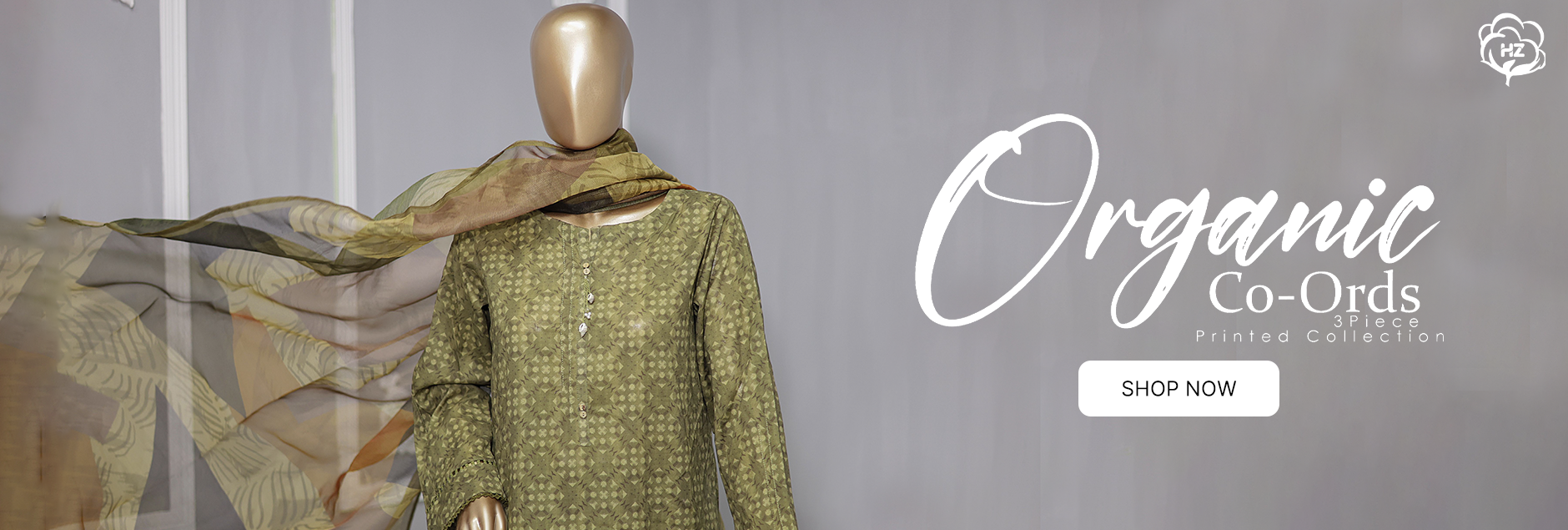 Organic Co-Ords By HZ Printed Lawn Collection 2024