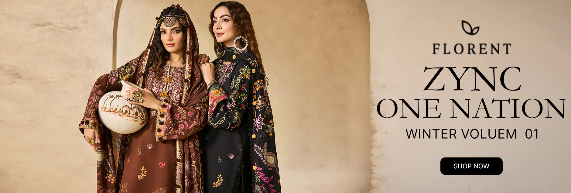 Zync By Florent One Nation Winter Unstitched Collection 2025 Vol-01