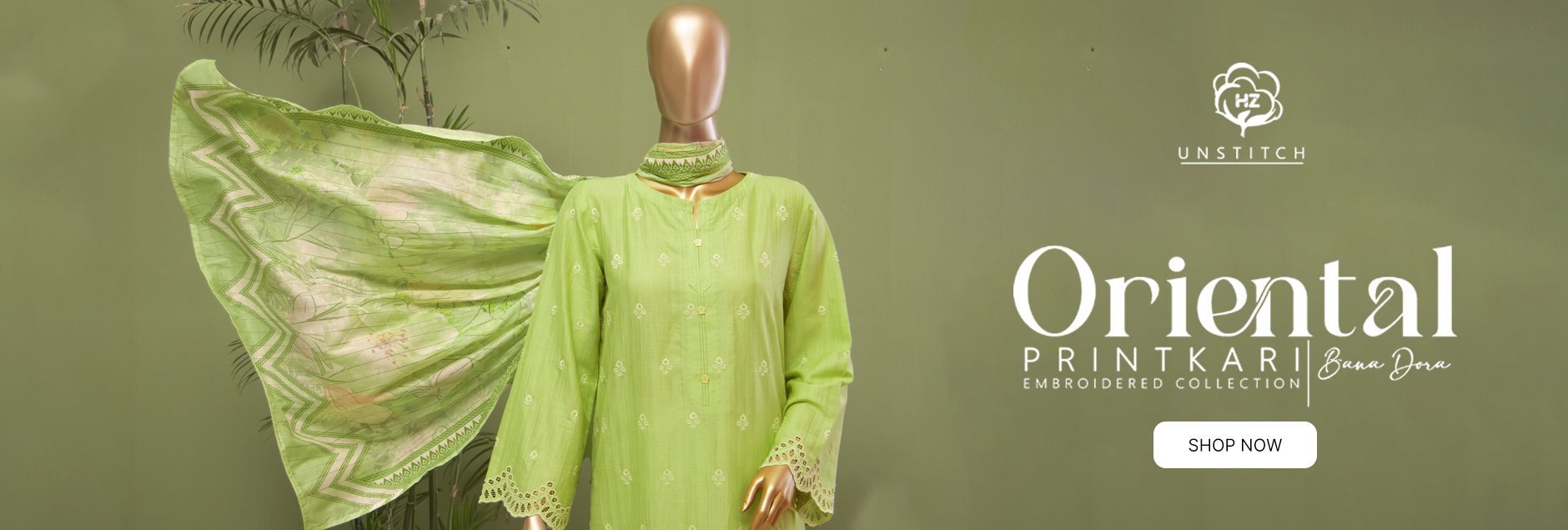 Oriental By HZ Textile Printkari Embroidered Unstitched Collection 2025