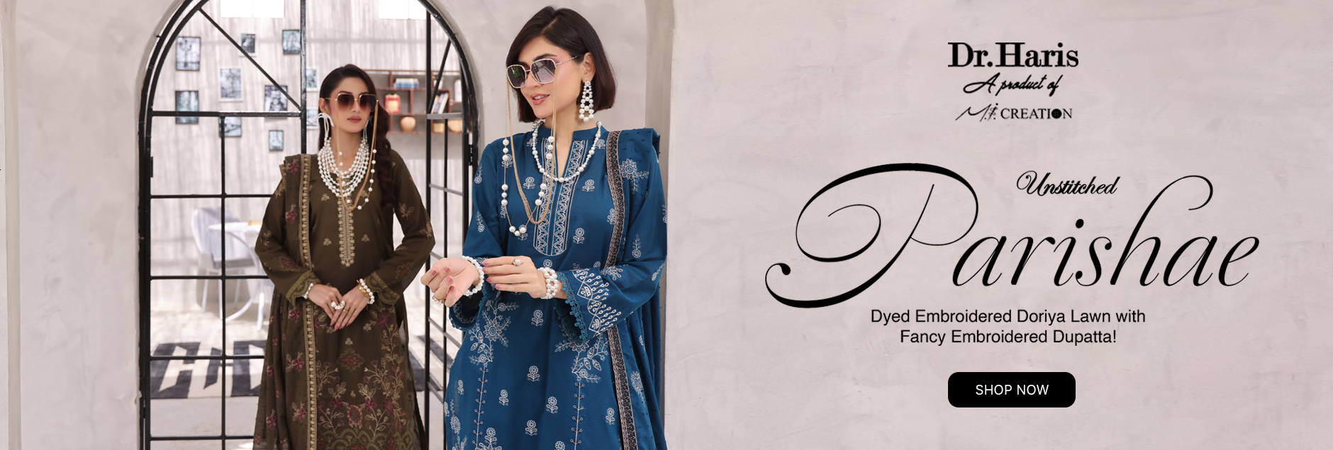 Parishae By Schick Dyed Embroidered Doriya Lawn Unstitched Collection 2025