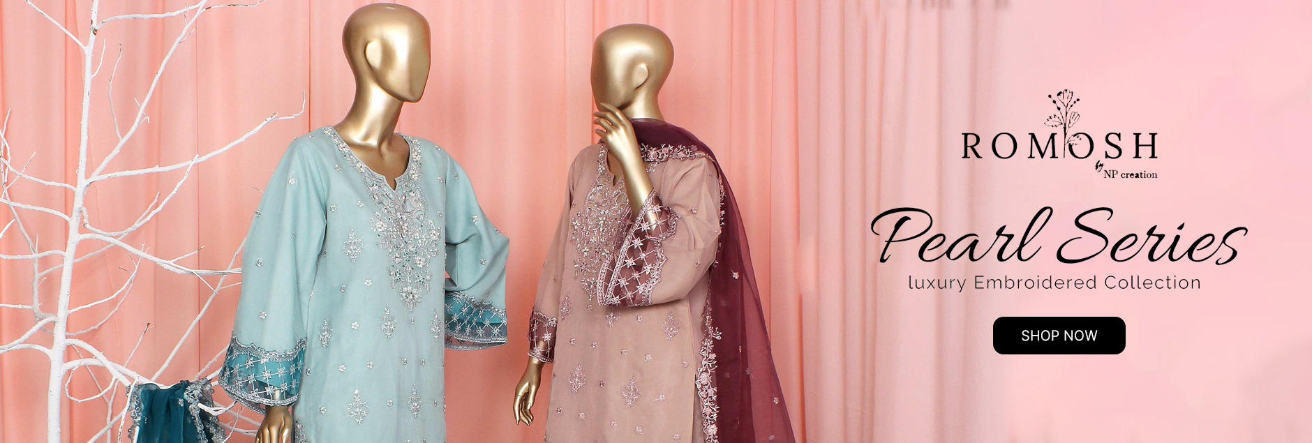 Pearl Series By Romosh Luxury Embroidered Stitched Collection 2025