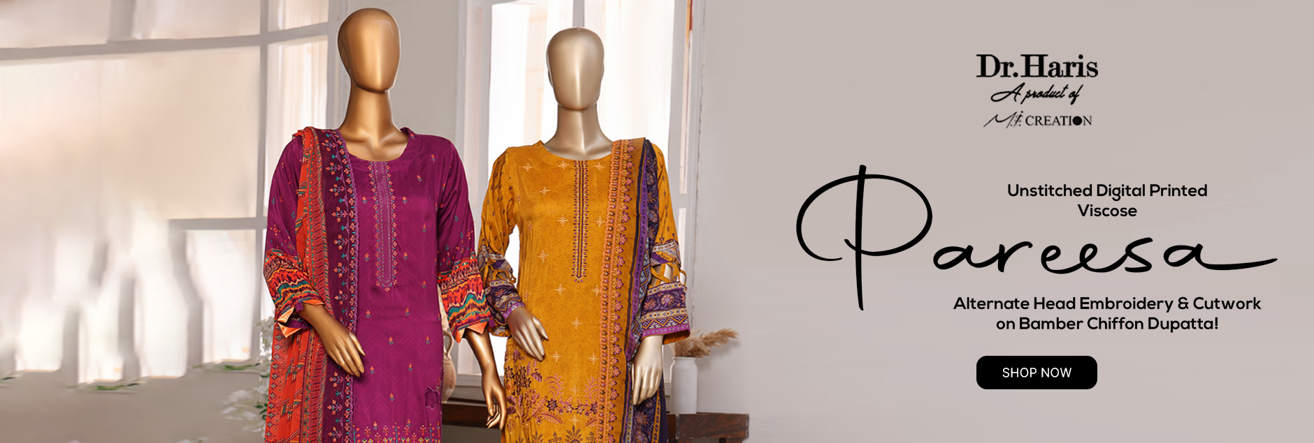 Pareesa By Schick Digital Printed Viscose Unstitched Collection 2025