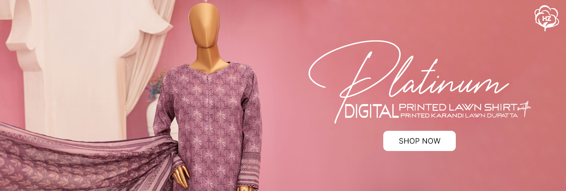 Platinum By HZ Textile Digital Printed Lawn Collection 2024