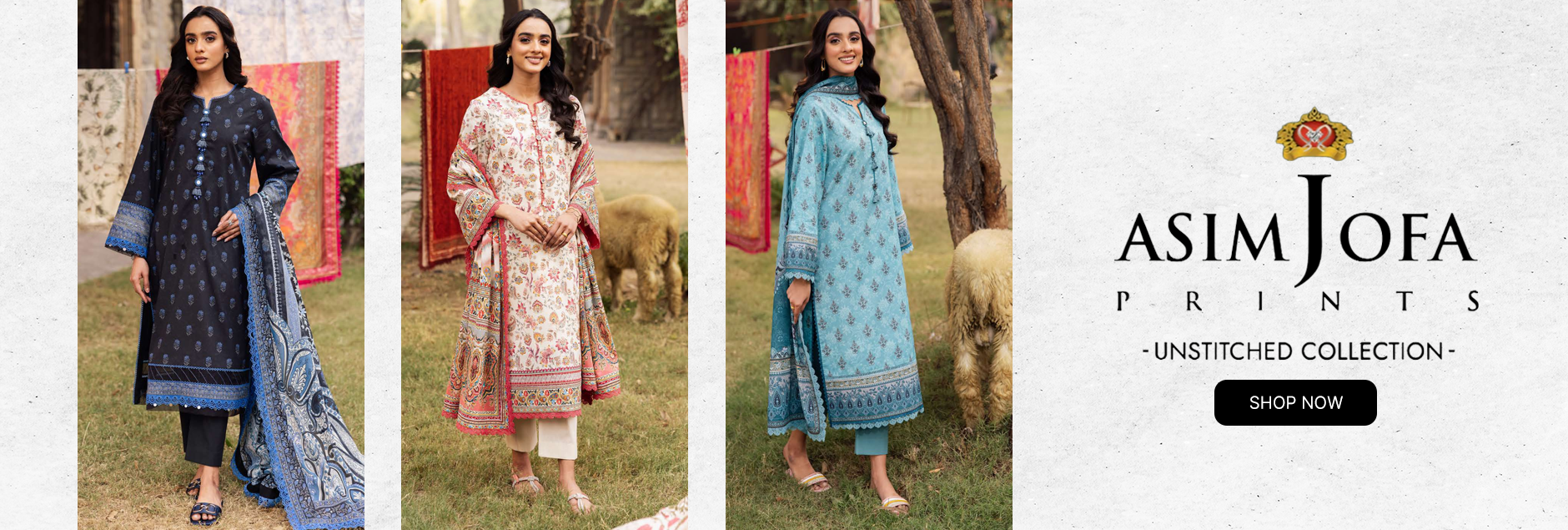 Prints by Asim Jofa Unstitched Collection 2025 Vol-5