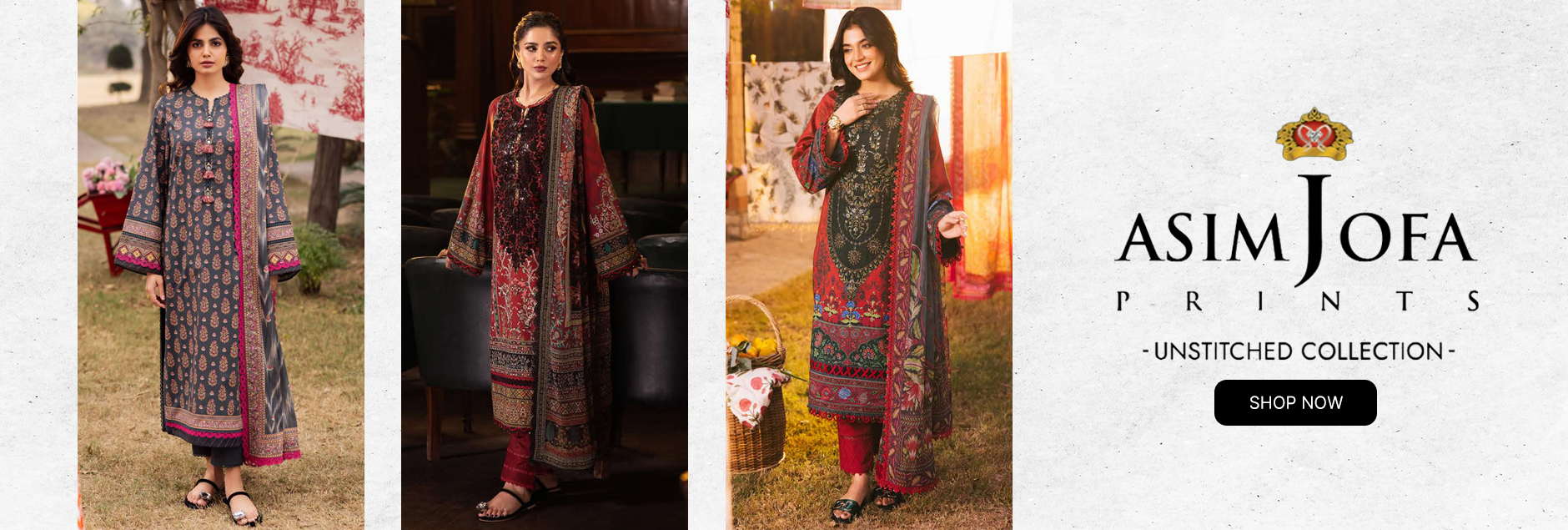 Prints by Asim Jofa Unstitched Collection 2025 Vol-6