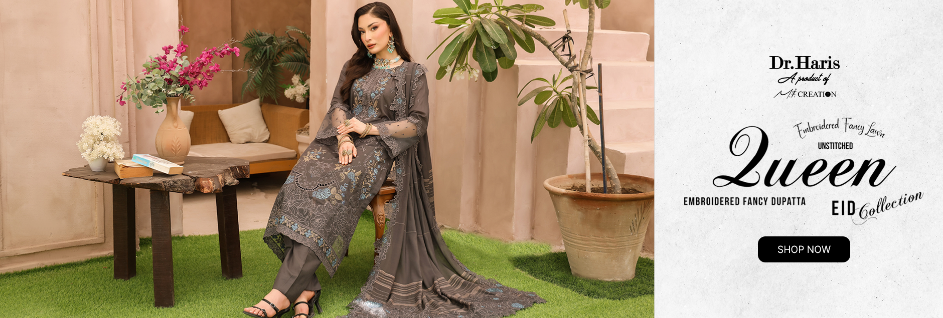 Queen By Schick Embroidered Fancy Lawn Unstitched Collection 2025