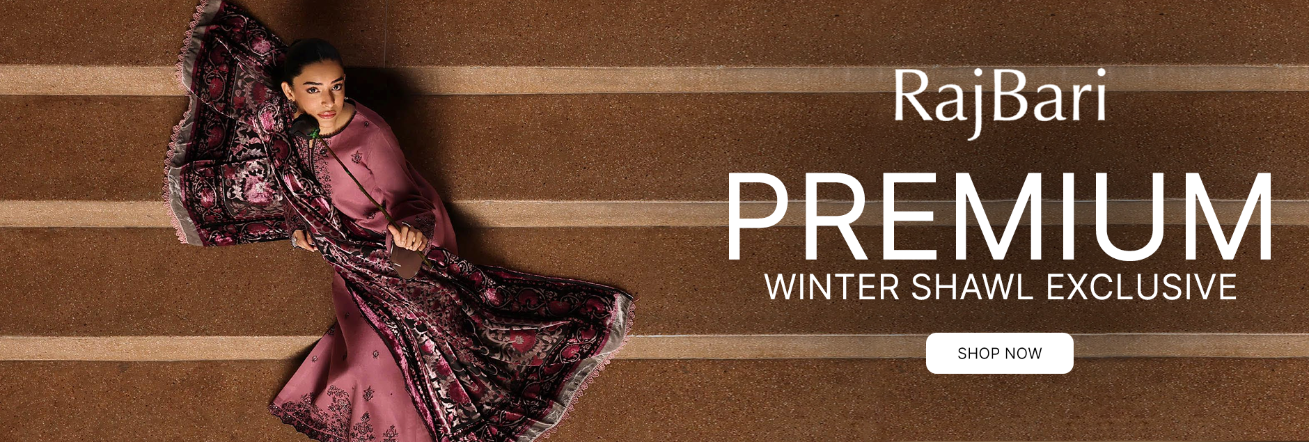 Rajbari Premium Winter Shawl Exclusive Unstitched Collection 2025