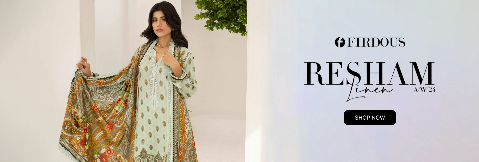 Resham By Firdous Textile Unstitched Linen Winter Collection 2024 Drop-1