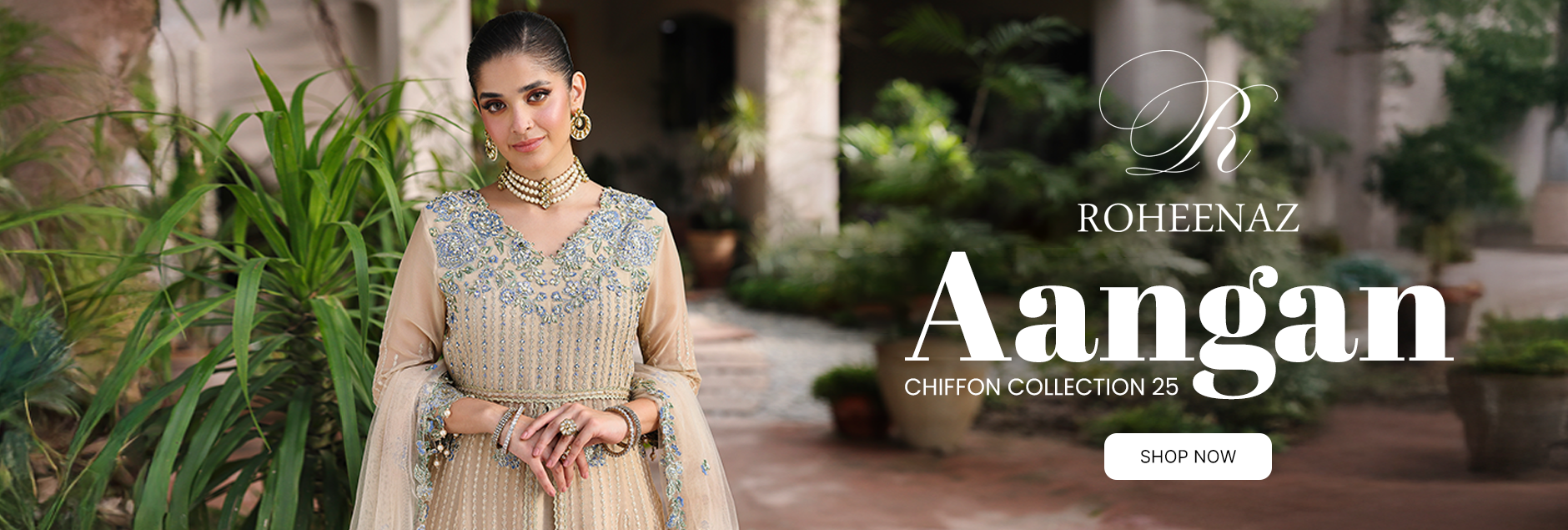 Aangan By Roheenaz Chiffon Unstitched Collection 2025