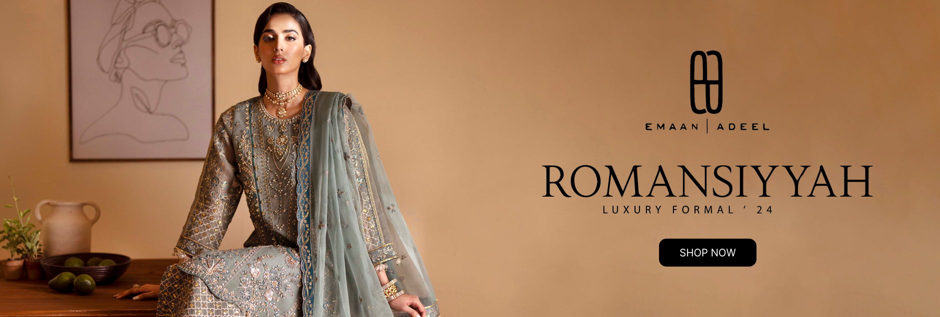 Romansiyyah By Emaan Adeel Luxury Formals Collection 2024