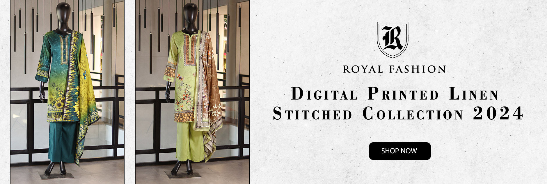 Royal Fashion Digital Printed Linen Stitched Collection 2024