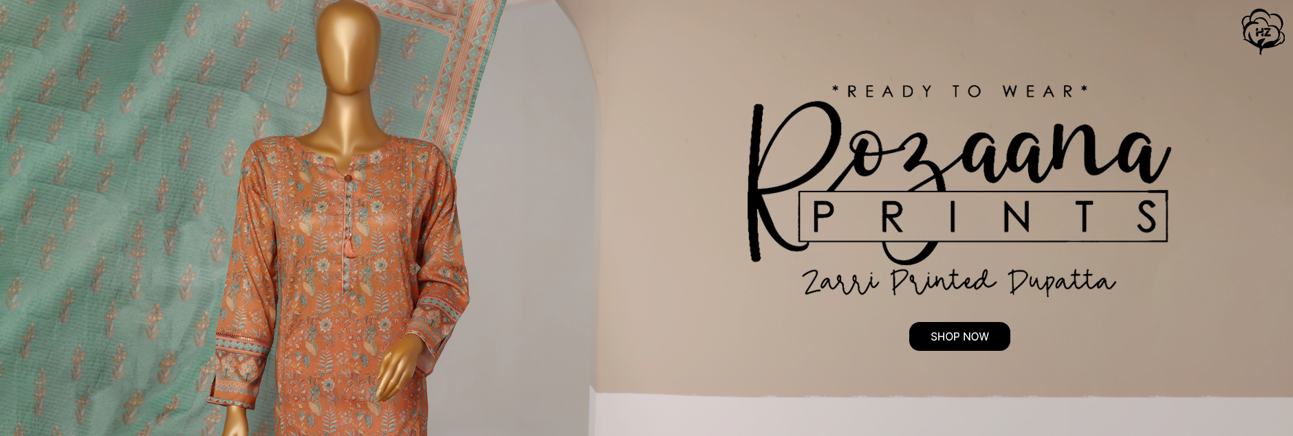 Rozaana By HZ Textile Printed Lawn Stitch Collection 2024