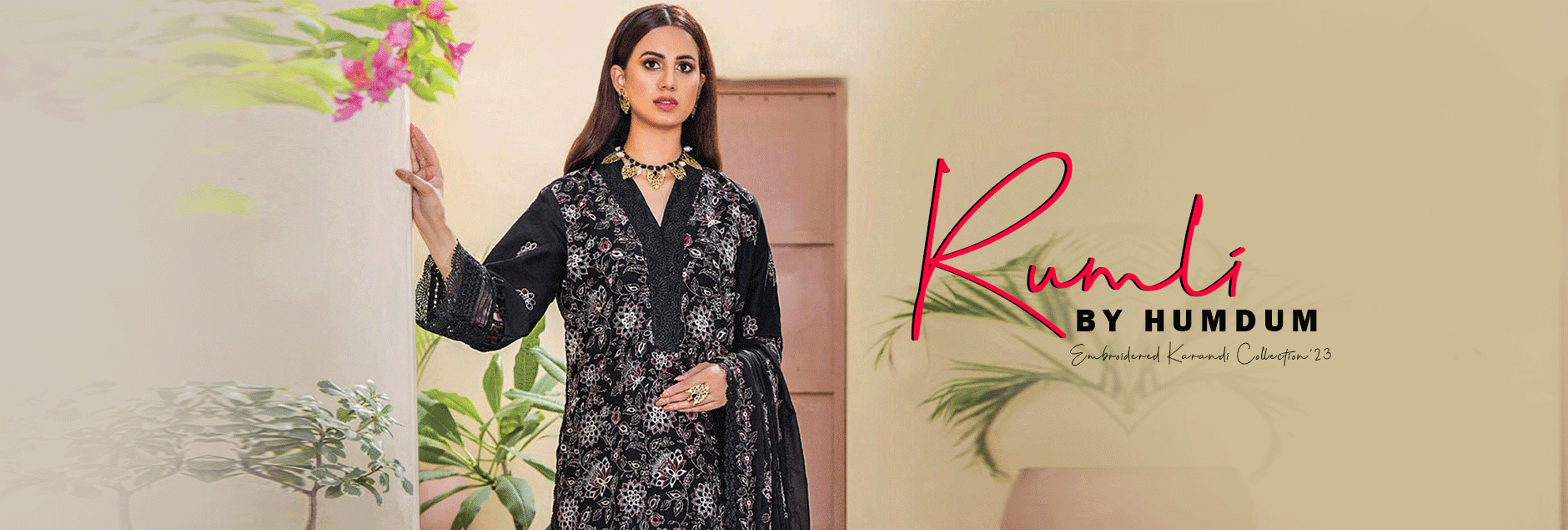 Rumli By Humdum Embroidered Karandi Collection 2023