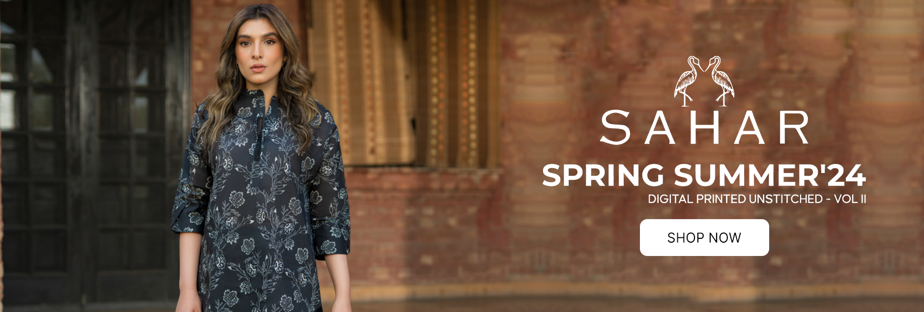 Sahar Spring Digital Printed Lawn 2Pcs Collection 2024 Vol-02
